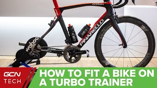 How To Fit A Road Bike Onto A Turbo Trainer [upl. by Erual]