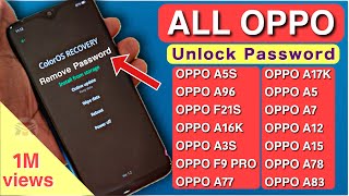 2024 Method All Oppo Reset Password How to fix forgot lockscreen Password Any Oppo Phone [upl. by Datha747]