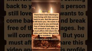 Type 444 to claim manifestation love tarotreading tarotreader tarot soulmate twinflame fyp [upl. by Ailhad362]