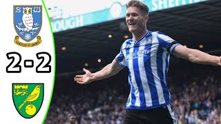 Sheffield Wednesday vs Norwich City 22 Sky Bet Championship 2024 Breaking News [upl. by Ramilahs]