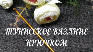 Редкая техника тунисское вязание двусторонним крючком Гладь крючком по кругу [upl. by Waine]