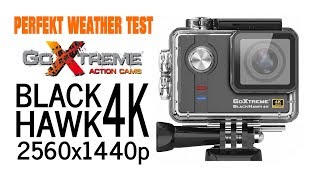 Easypix GoXtreme Black Hawk 4K STABILIZED Perfect weather Test 2K Original QHD 60fps [upl. by Aehsat]