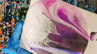 Acrylic Pouring with Color Shift Paints [upl. by Novj467]