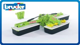 Bruder Toys CLAAS Disc 8550 C Plus Three Part Mower 02218 [upl. by Brittan]