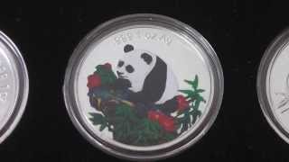 Panda Silver plated coins of China in HD [upl. by Ecitnerp417]