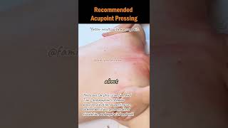 Recommended Acupoint Pressing acupointmassage holistichealth massagebenefits massagetutorial [upl. by Nnalorac]