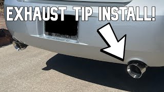 How To Install Exhaust Tips  Aftermarket Muffler Tip Installation Tutorial [upl. by Gervase]