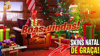 COMO PEGAR 2 SKINS GRÁTIS no EVENTO DE NATAL 2023 PRESENTES GRÁTIS e DESAFIOS [upl. by Vassili]