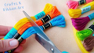 Its so Beautiful  Superb Craft Idea with Embroidery Floss  DIY Easy Embroidery Floss Dolls [upl. by Prima982]