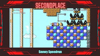 Super Mario Maker 2 Snowy Speedrun [upl. by Mikol]