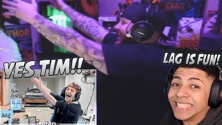 Ninja Reacts To TimTheTatMan Doing The Pon Pon Myth Has A Breakdown [upl. by Selec163]