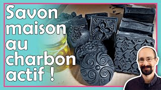 Savon maison au charbon actif et karité la recette [upl. by Ainoek]