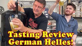 Helles Lager Tasting Review on the iGulu F1 Craft Beer System [upl. by Longerich578]