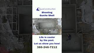 Palm Coast Custom Pool Builders Shooting Gunite Shell [upl. by Devehcoy408]