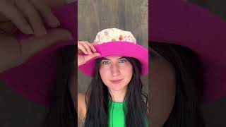 Trendy Sunny Brim Bucket Hats quiltingfabric diy [upl. by Anahtor]