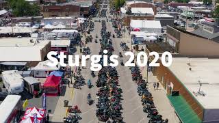 Sturgis Motorcycle Rally 2020  Aerial Drone View [upl. by Slifka]