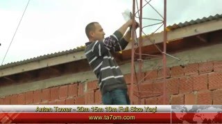 TA7OM ANTEN TOWER  10m 15m 20m 7 EL Yagi [upl. by Bourgeois]