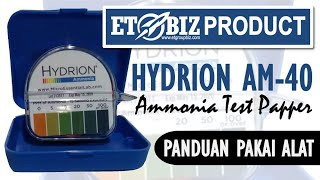 Hydrion AM40 Ammonia Test Papper dan Panduan Cara Pakainya untuk Pengujian NH3  Amoniak Air [upl. by Mahalia]