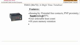 TIME TOTALIZER POTENTIAL FREE CONTACT INPUT TT412 SELEC [upl. by Luciana]