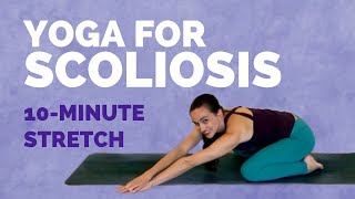 10minute Yoga for Scoliosis Relief [upl. by Holladay]