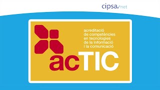 💙 Cómo estudiar para examen ACTIC  Competencias digitales GENCAT CIPSA profesora Gemma Ofimática [upl. by Driskill]