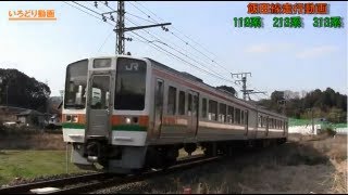 FHD飯田線を走る列車たち 119系 213系 313系 試運転つき [upl. by Conner]