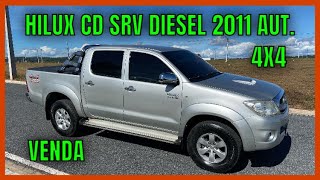 PREÇO E KM HILUX CD SRV 30 TURBO DIESEL 4x4 AUTOMÁTICA 2011 [upl. by Decker]