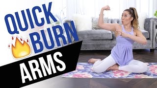 Quick Burn Arms Incredible Arm Toning Workout  no equipment no pushups [upl. by Eesdnyl18]