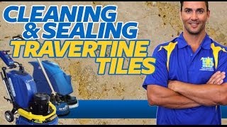 Travertine Tiles Cleaning amp Sealing [upl. by Lihas]