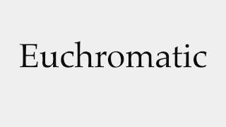 How to Pronounce Euchromatic [upl. by Cherie]