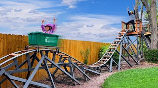 Dad Builds Backyard Roller Coaster [upl. by Indyc]