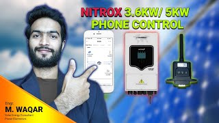 Inverex Nitrox 36Kw5 Kw Phone Control Interfacing WiFi stick Logger  NitroxSeries [upl. by Tnahs]