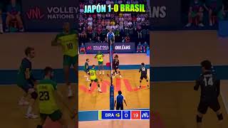 Japón le Ganó a Brasil por PRIMERA VEZ en Voleibol volleyball sports shorts [upl. by Vizza]