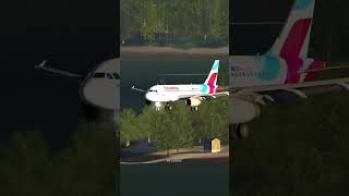 Eurowings Airline Landing at Muscat International Airport airplane aerplane aviation [upl. by Riada]