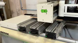 BIESSE ROVER 20 CNC Pod amp Rail Machining Center [upl. by Malti479]