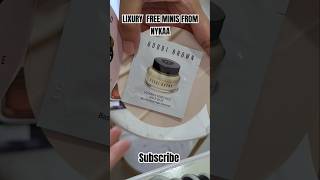 Luxe FREE minis from Nykaa 😲 nykaaluxe minimakeup nykaafreesample review [upl. by Hatty326]