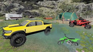 Lost campers find a secret house in the woods  Farming Simulator 22 [upl. by Harlen]