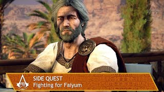 Assassins Creed Origins  Side Quest  Fighting for Faiyum [upl. by Samuelson808]