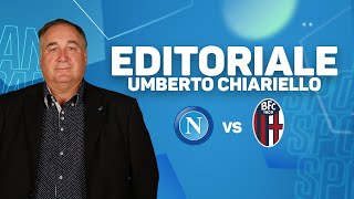 EDITORIALE UMBERTO CHIARIELLO NAPOLIBOLOGNA 32  DOMENICA 16 OTTOBRE 22 [upl. by Einafit]