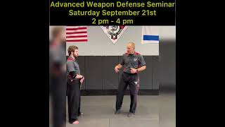 Advanced Weapon Defense Seminar with Master Spoth hendersonvillma [upl. by Ettesyl765]