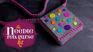 Crafttastic Needle Felt Purse [upl. by Fulbert]