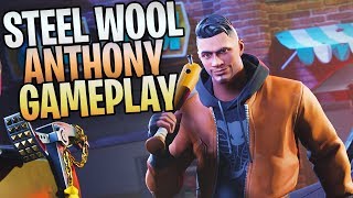 FORTNITE  New Mythic Outlander Steel Wool Anthony Save The World Gameplay [upl. by Ryun]