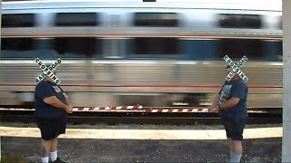 Amtrak Budget Cuts Hires Human Crossing Signals [upl. by Ireg242]