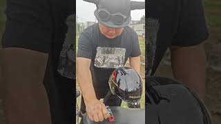 Helmet test Motorcycle helmet One helmet and one belt Safety is always there New national standa [upl. by Ociram]