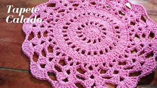 Centro de Mesa o Tapete Calado en Crochet  Paso a Paso [upl. by Normie]