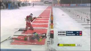 Epic shooting  Biathlon World Cup  Östersund 2013 [upl. by Aubree]