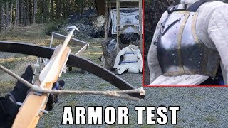 Medieval Crossbows vs Breastplate and Lamellar Armor [upl. by Itnavart]