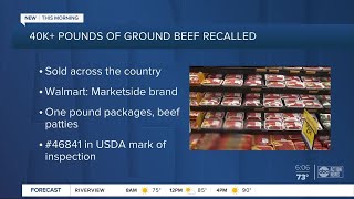 Nearly 43000 pounds of ground beef products sold nationwide including at Walmart recalled [upl. by Adnara]