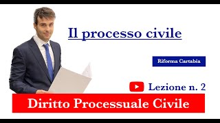 Procedura civile lezione n2 Il processo civile [upl. by Enecnarf]