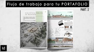 🕐Flujo de trabajo en InDesign  PORTAFOLIO arquitectónico 2 [upl. by Anisah]